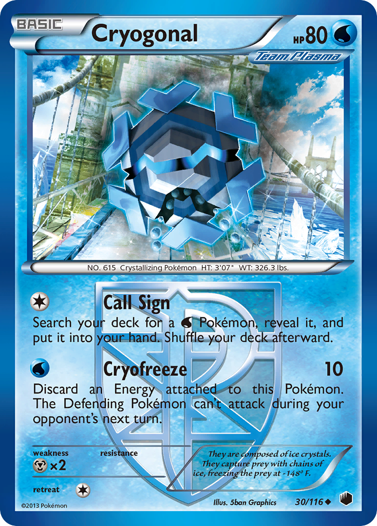 Cryogonal (30/116) [Black & White: Plasma Freeze] | Good Games Cannington