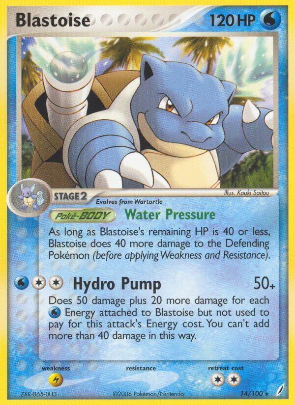 Blastoise (14/100) (Theme Deck Exclusive) [EX: Crystal Guardians] | Good Games Cannington