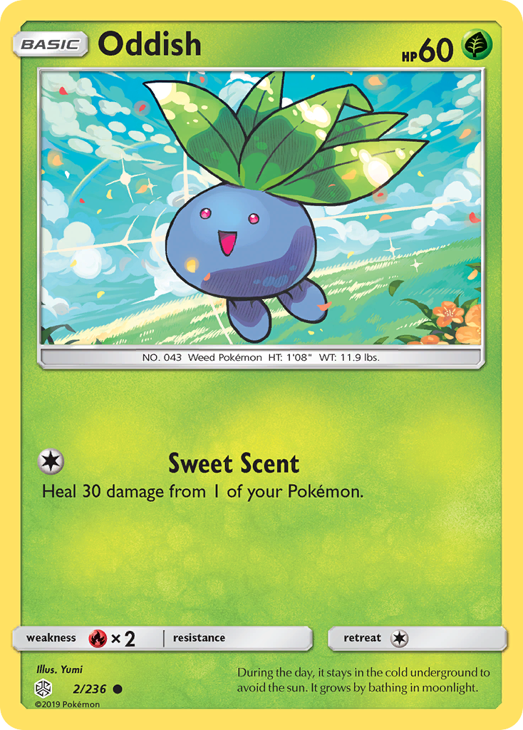 Oddish (2/236) [Sun & Moon: Cosmic Eclipse] | Good Games Cannington