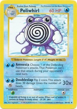 Poliwhirl (38/102) [Base Set Shadowless Unlimited] | Good Games Cannington