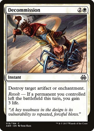 Decommission [Aether Revolt] | Good Games Cannington