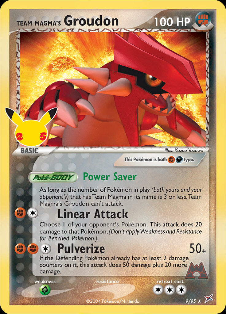 Team Magma's Groudon (9/95) [Celebrations: 25th Anniversary - Classic Collection] | Good Games Cannington