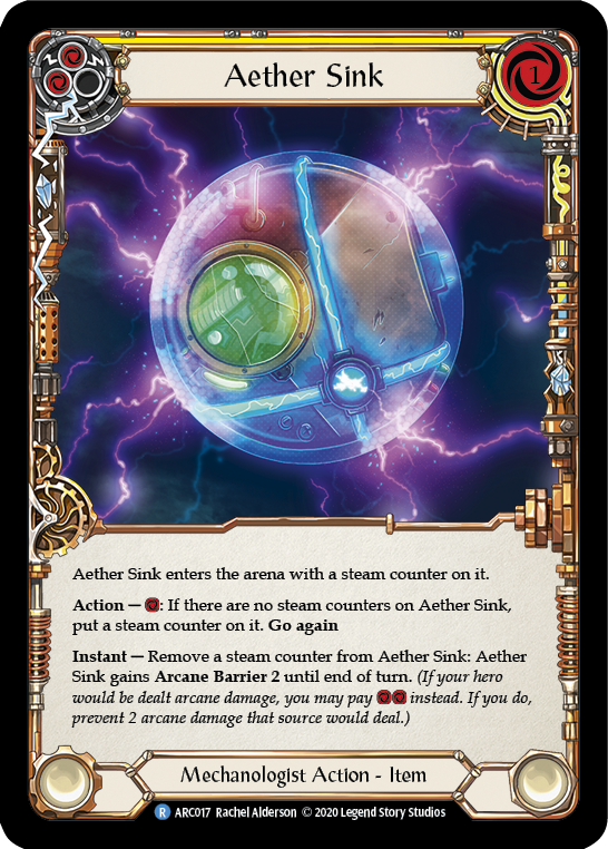 Aether Sink [U-ARC017] Unlimited Rainbow Foil | Good Games Cannington