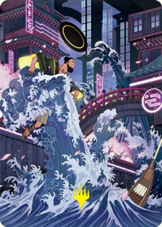 Invoke Despair Art Card (Gold-Stamped Signature) [Kamigawa: Neon Dynasty Art Series] | Good Games Cannington