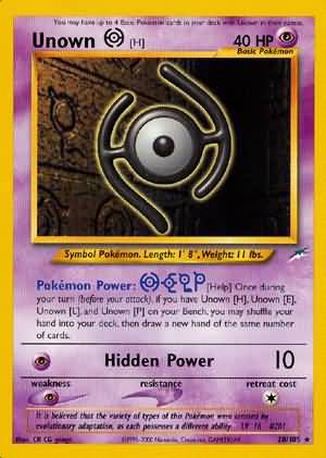 Unown [H] (28/105) [Neo Destiny Unlimited] | Good Games Cannington