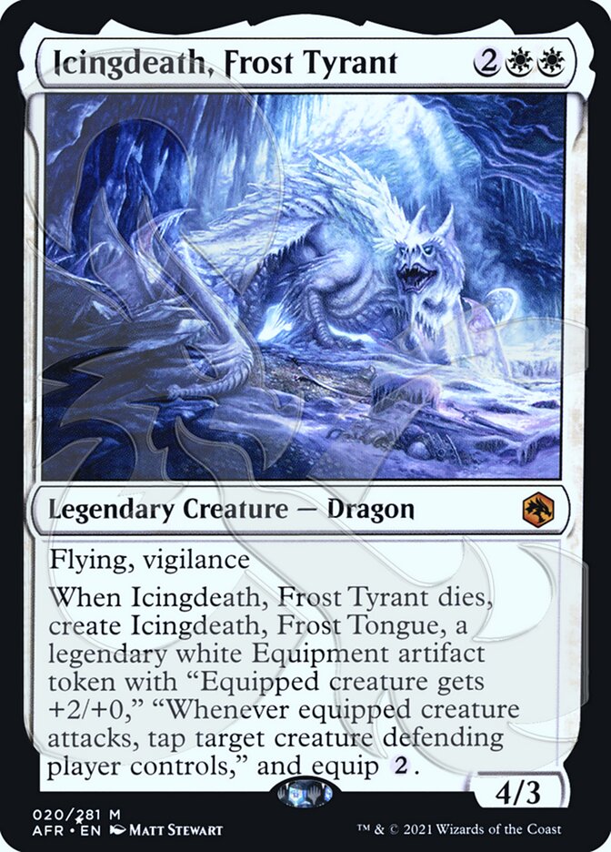 Icingdeath, Frost Tyrant (Ampersand Promo) [Dungeons & Dragons: Adventures in the Forgotten Realms Promos] | Good Games Cannington