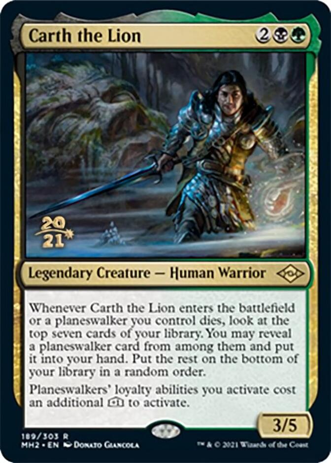 Carth the Lion [Modern Horizons 2 Prerelease Promos] | Good Games Cannington