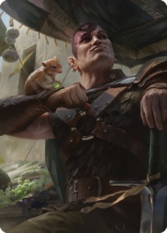 Minsc & Boo, Timeless Heroes Art Card (38) [Commander Legends: Battle for Baldur's Gate Art Series] | Good Games Cannington