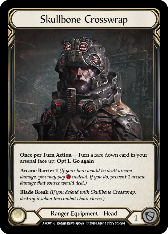 Skullbone Crosswrap [ARC041-L] 1st Edition Cold Foil | Good Games Cannington