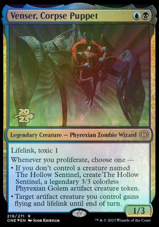 Venser, Corpse Puppet [Phyrexia: All Will Be One Prerelease Promos] | Good Games Cannington