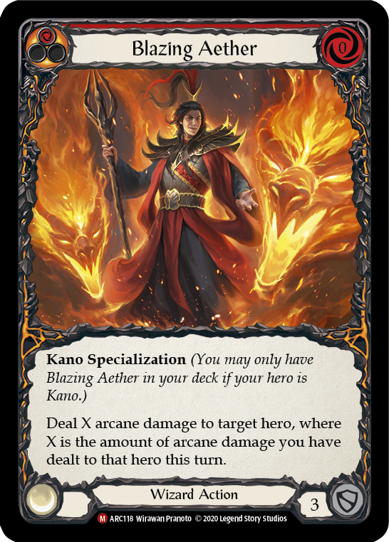 Blazing Aether [U-ARC118] Unlimited Normal | Good Games Cannington