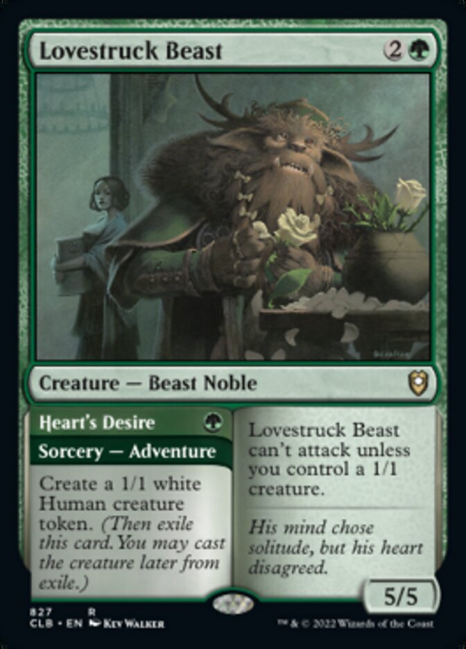 Lovestruck Beast // Heart's Desire [Commander Legends: Battle for Baldur's Gate] | Good Games Cannington
