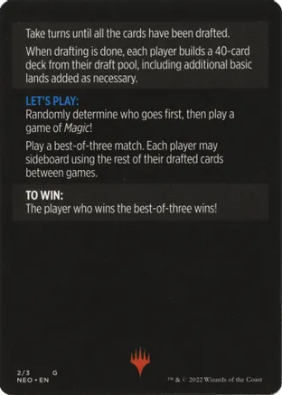 Winchester Draft (Magic Minigame) [Kamigawa: Neon Dynasty Minigame] | Good Games Cannington