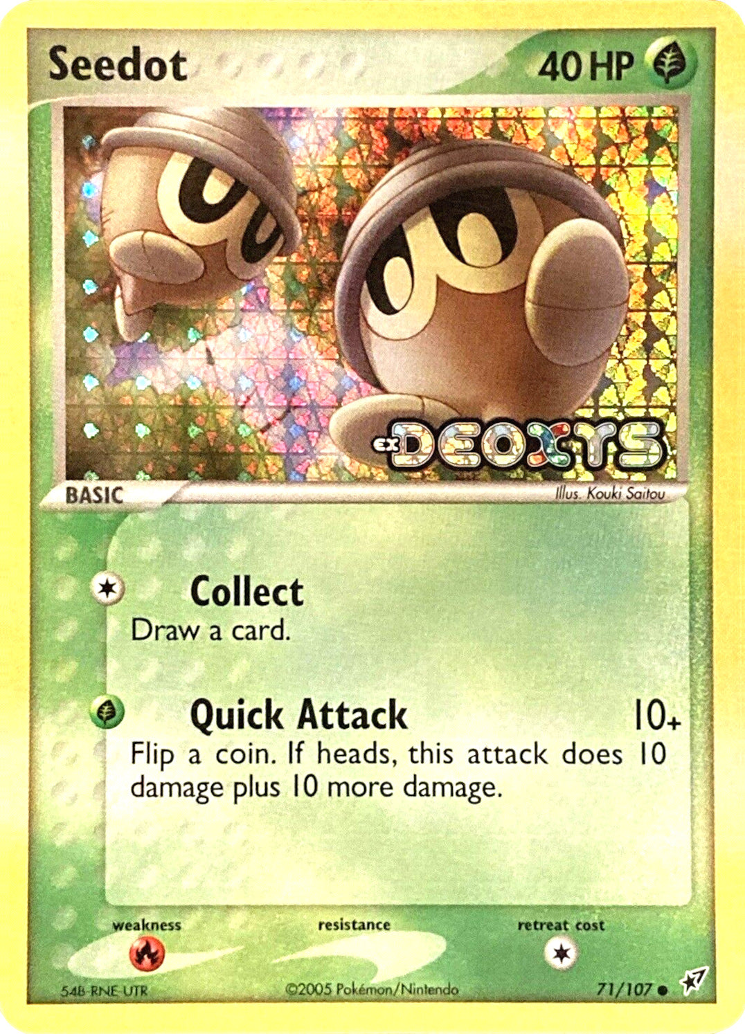 Seedot (71/107) (Stamped) [EX: Deoxys] | Good Games Cannington