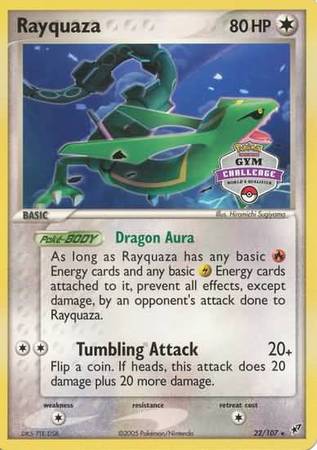 Rayquaza (22/107) (Gym Challenge Promo) [EX: Deoxys] | Good Games Cannington