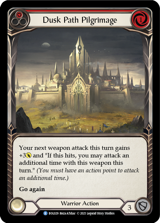 Dusk Path Pilgrimage (Red) [BOL029] (Monarch Boltyn Blitz Deck) | Good Games Cannington