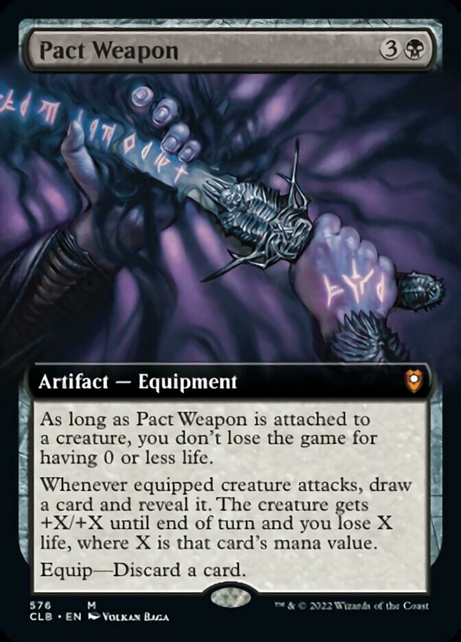 Pact Weapon (Extended Art) [Commander Legends: Battle for Baldur's Gate] | Good Games Cannington