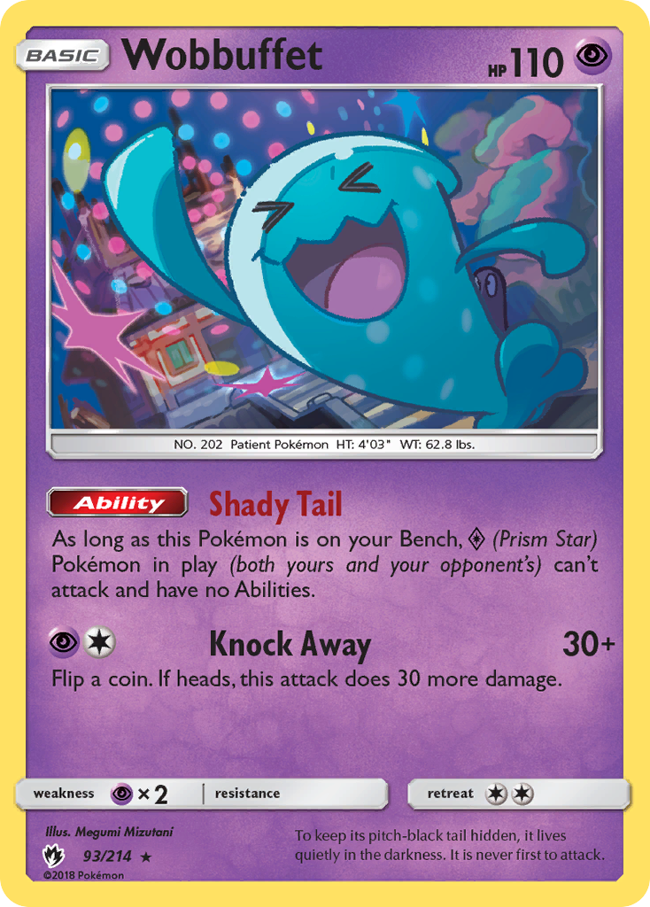 Wobbuffet (93/214) [Sun & Moon: Lost Thunder] | Good Games Cannington