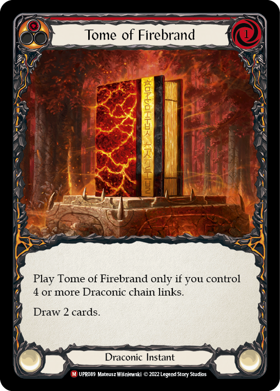 Tome of Firebrand [UPR089] (Uprising)  Rainbow Foil | Good Games Cannington