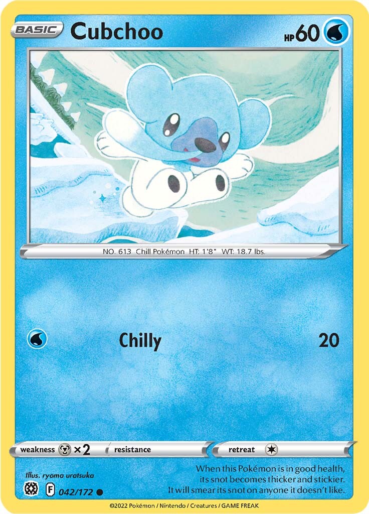 Cubchoo (042/172) [Sword & Shield: Brilliant Stars] | Good Games Cannington