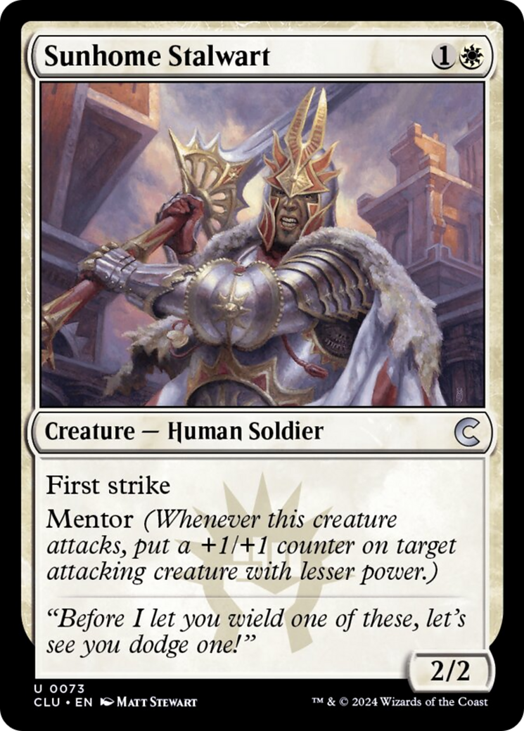 Sunhome Stalwart [Ravnica: Clue Edition] | Good Games Cannington
