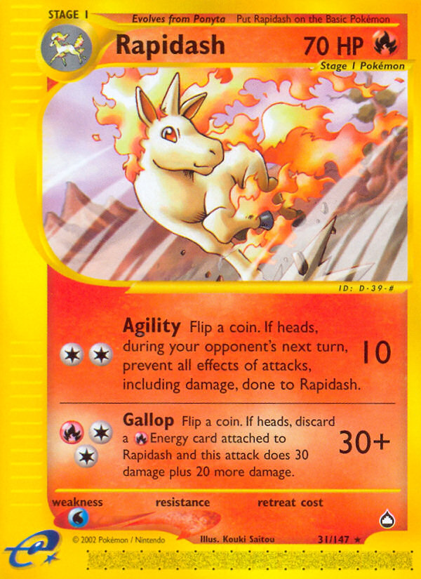 Rapidash (31/147) [Aquapolis] | Good Games Cannington