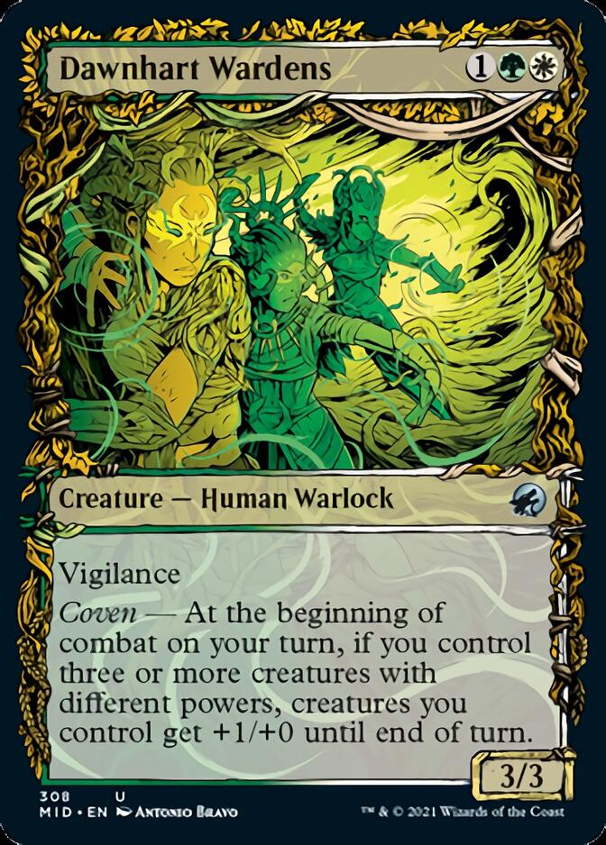 Dawnhart Wardens (Showcase Equinox) [Innistrad: Midnight Hunt] | Good Games Cannington