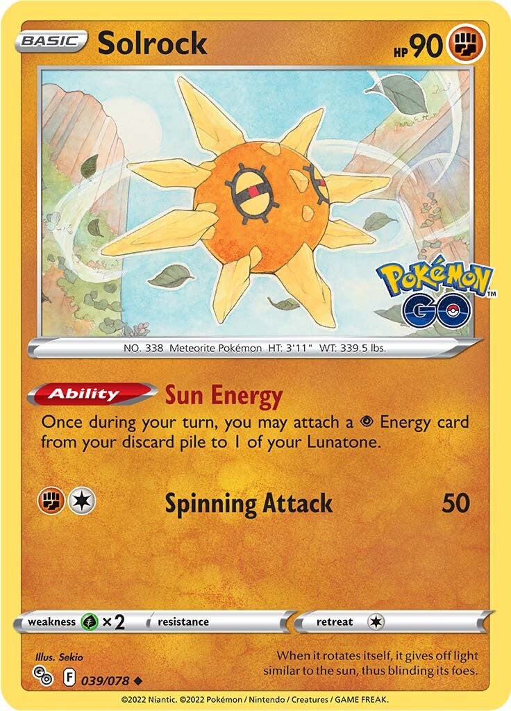 Solrock (039/078) [Pokémon GO] | Good Games Cannington