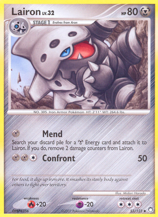 Lairon (53/123) [Diamond & Pearl: Mysterious Treasures] | Good Games Cannington
