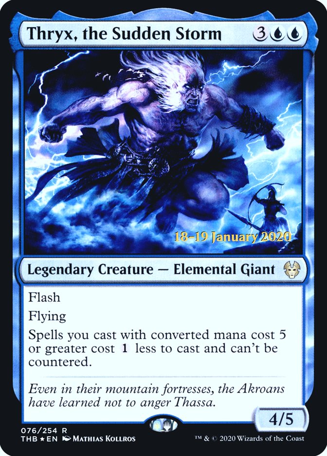 Thryx, the Sudden Storm [Theros Beyond Death Prerelease Promos] | Good Games Cannington