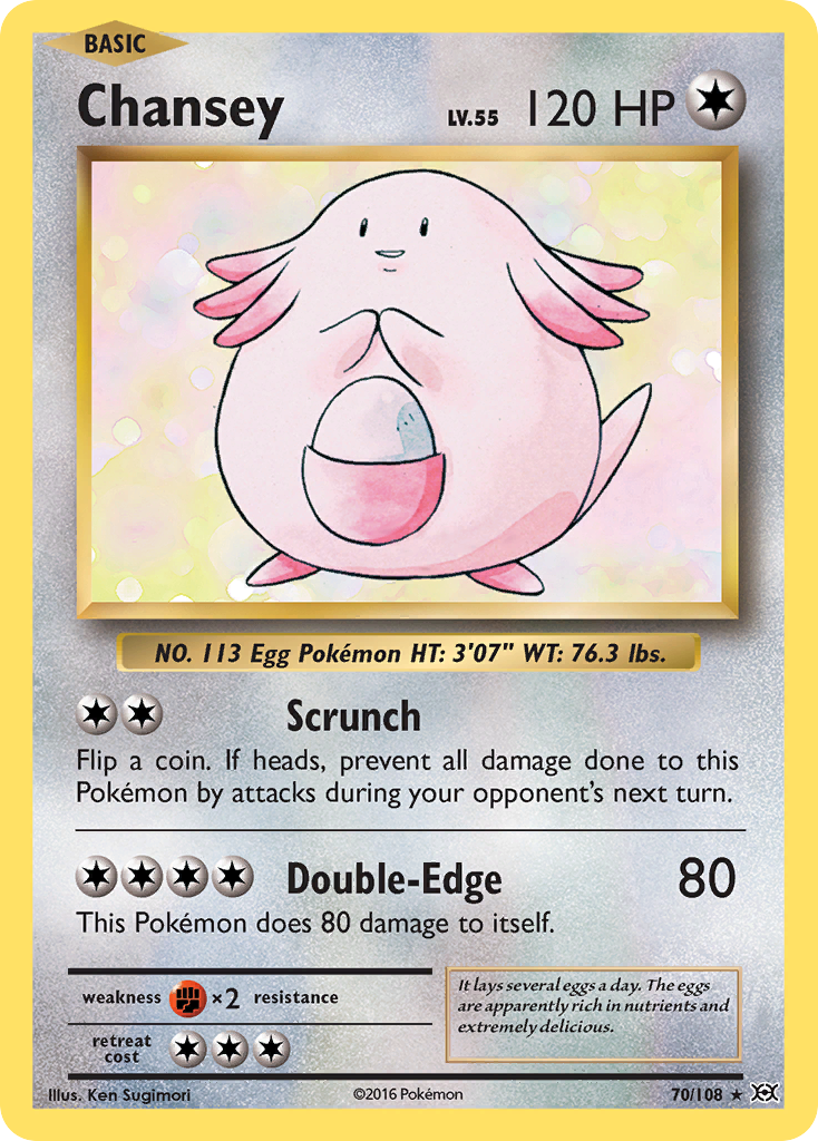 Chansey (70/108) [XY: Evolutions] | Good Games Cannington