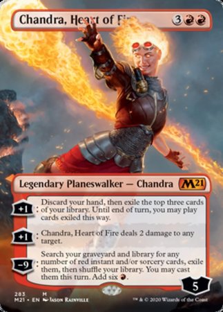 Chandra, Heart of Fire (Borderless) [Core Set 2021] | Good Games Cannington