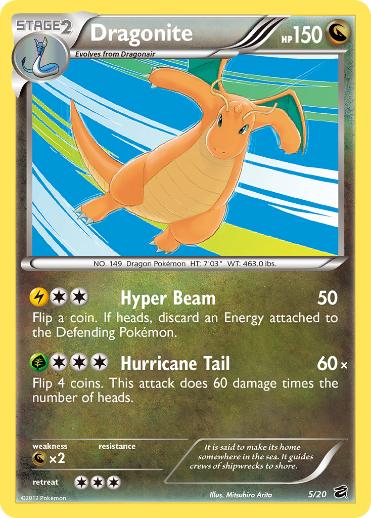 Dragonite (5/20) [Black & White: Dragon Vault] | Good Games Cannington