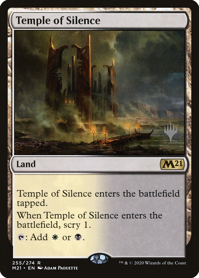 Temple of Silence (Promo Pack) [Core Set 2021 Promos] | Good Games Cannington