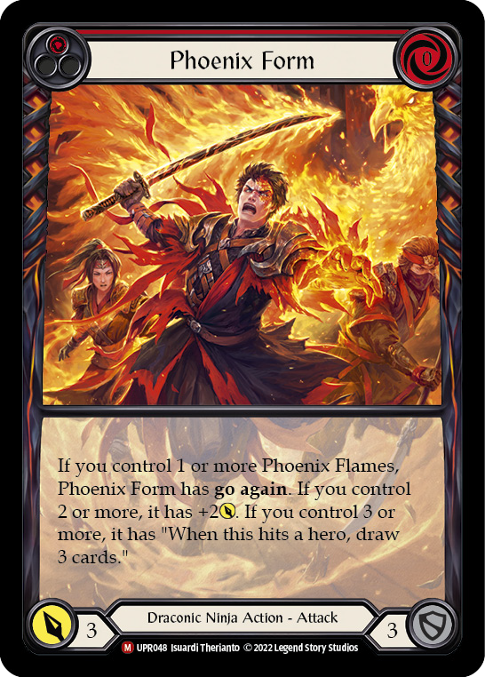 Phoenix Form (Extended Art) [UPR048] (Uprising)  Rainbow Foil | Good Games Cannington