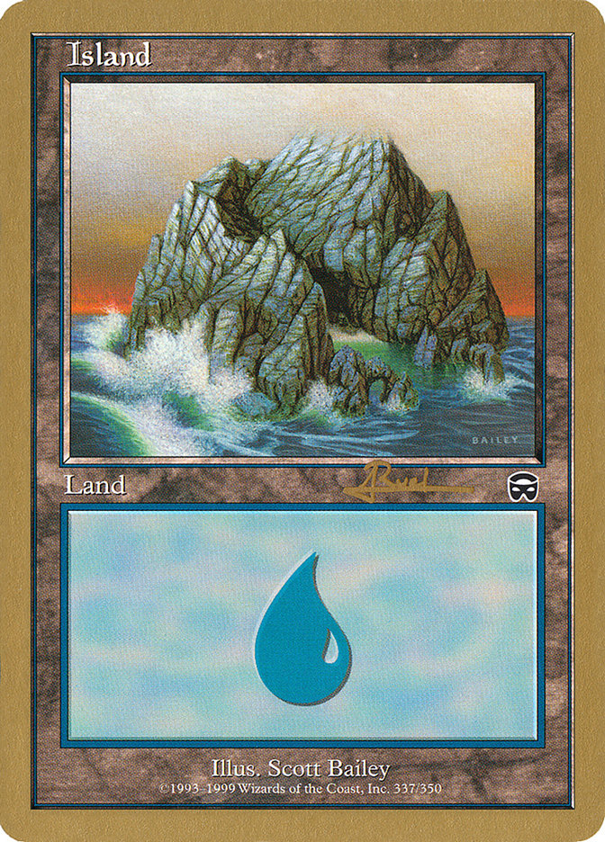 Island (ar337) (Antoine Ruel) [World Championship Decks 2001] | Good Games Cannington