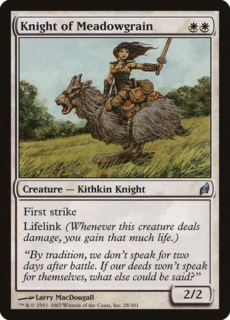 Knight of Meadowgrain [Lorwyn] | Good Games Cannington