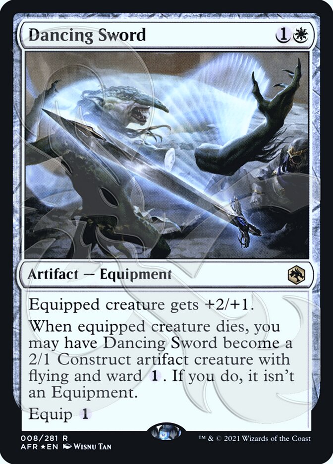 Dancing Sword (Ampersand Promo) [Dungeons & Dragons: Adventures in the Forgotten Realms Promos] | Good Games Cannington