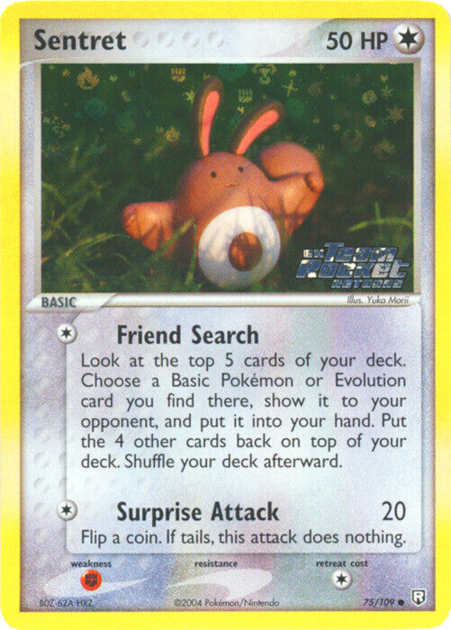 Sentret (75/109) (Stamped) [EX: Team Rocket Returns] | Good Games Cannington