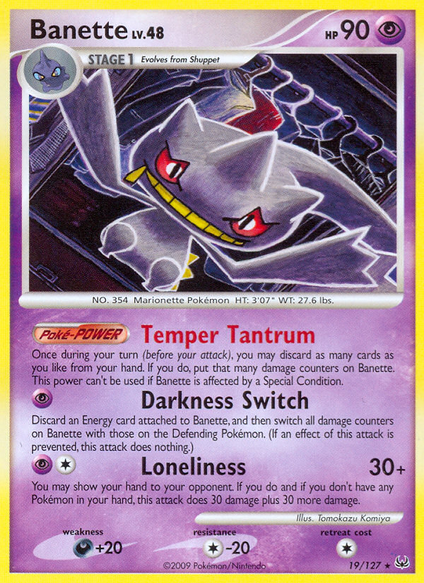 Banette (19/127) [Platinum: Base Set] | Good Games Cannington