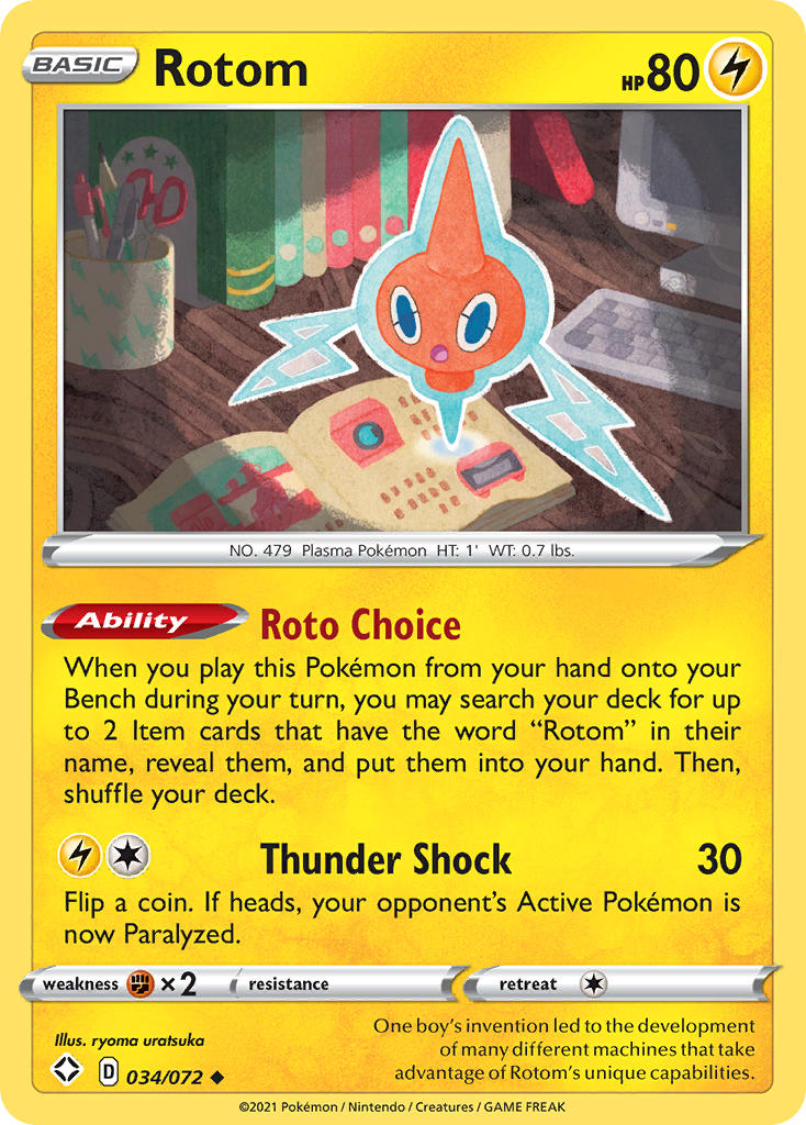 Rotom (034/072) [Sword & Shield: Shining Fates] | Good Games Cannington