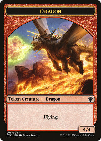 Dragon Token [Dragons of Tarkir Tokens] | Good Games Cannington