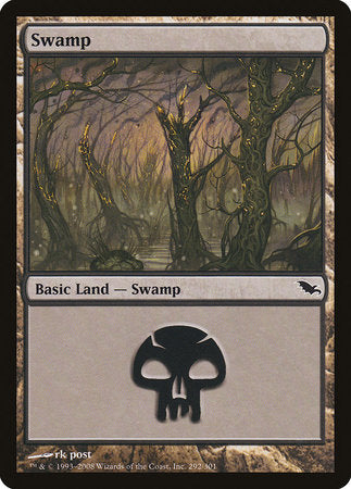 Swamp (292) [Shadowmoor] | Good Games Cannington