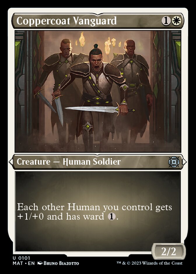 Coppercoat Vanguard (Foil Etched) [March of the Machine: The Aftermath] | Good Games Cannington