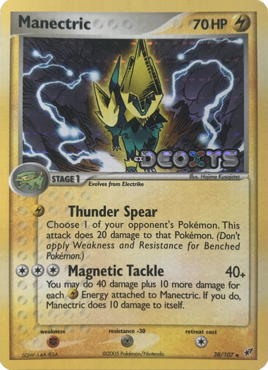 Manectric (38/107) (Stamped) [EX: Deoxys] | Good Games Cannington