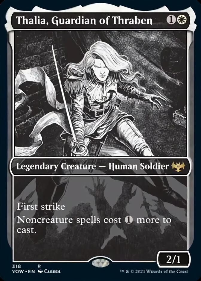 Thalia, Guardian of Thraben (Showcase Eternal Night) [Innistrad: Crimson Vow] | Good Games Cannington