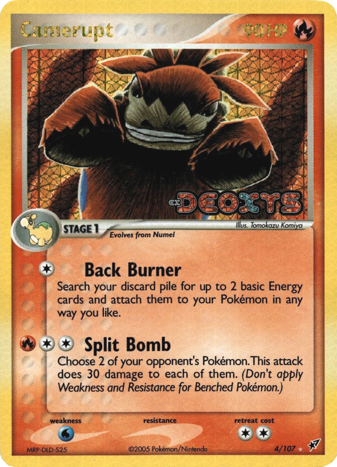 Camerupt (4/107) (Stamped) [EX: Deoxys] | Good Games Cannington