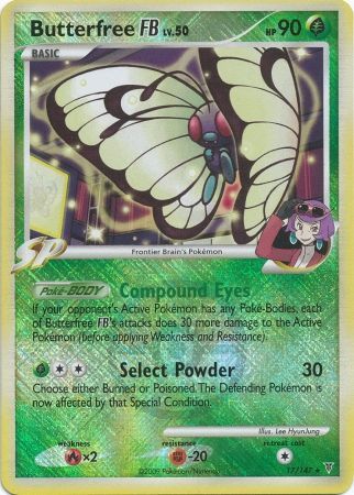 Butterfree FB LV.50 (17/147) (League Promo) [Platinum: Supreme Victors] | Good Games Cannington