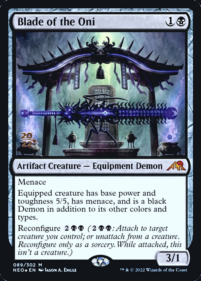 Blade of the Oni [Kamigawa: Neon Dynasty Prerelease Promos] | Good Games Cannington
