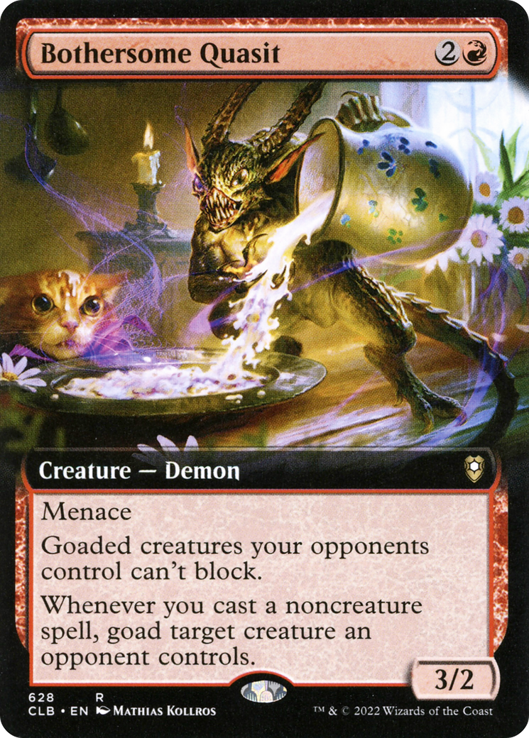 Bothersome Quasit (Extended Art) [Commander Legends: Battle for Baldur's Gate] | Good Games Cannington